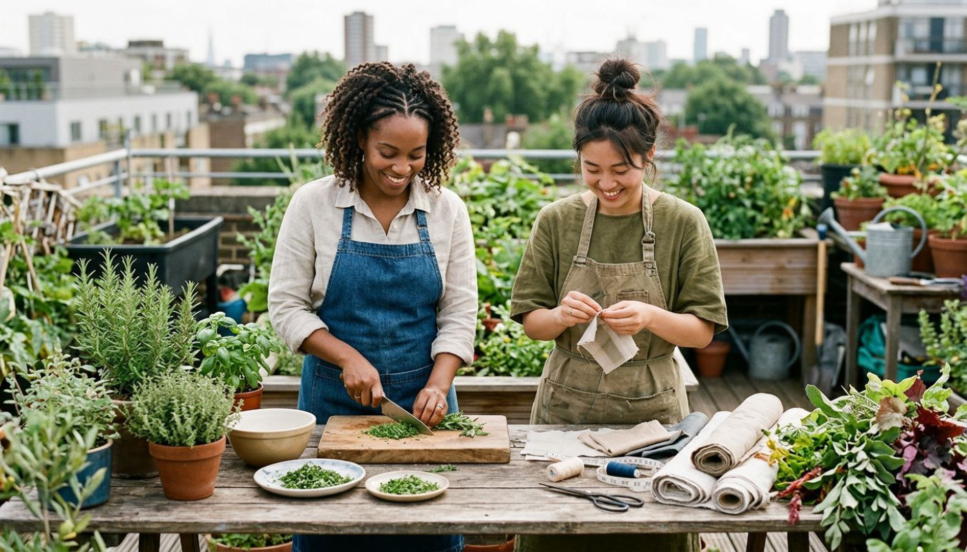 Portraits croisés : stylistes et cuisiniers partageant une vision durable